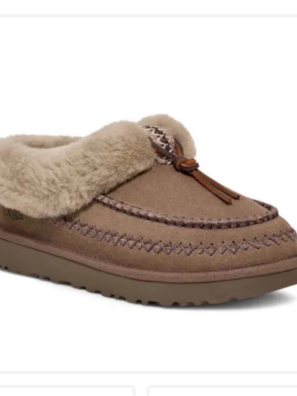 UGG Women's Chestnut Faux-Fur Lined Slip-On Moccasin